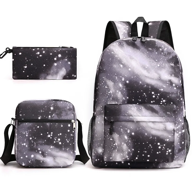 Небольшое минимальное кол-во в заказе дешевые цена Galaxy изготовленным на заказ логосом Водонепроницаемый 3 в 1 сумки на плечо рюкзак комплект для девочек и мальчиков