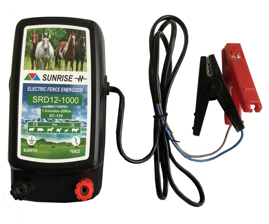 PV Protection 12 V  Battery and solar electric fence energizer for horse farm