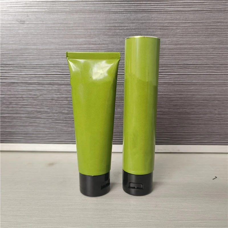 85ml 100ml 120ml Empty Aluminum Tubes Facial Cleanser Flip Top Cap Metal Package Cosmetics Tube Diameter 35mm