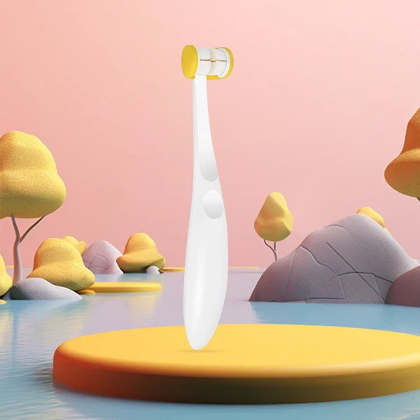 Best Selling 3-Sided U Shape Toothbrush for Kids Soft Bristle Mantis Handle Manual Feature for Home Use