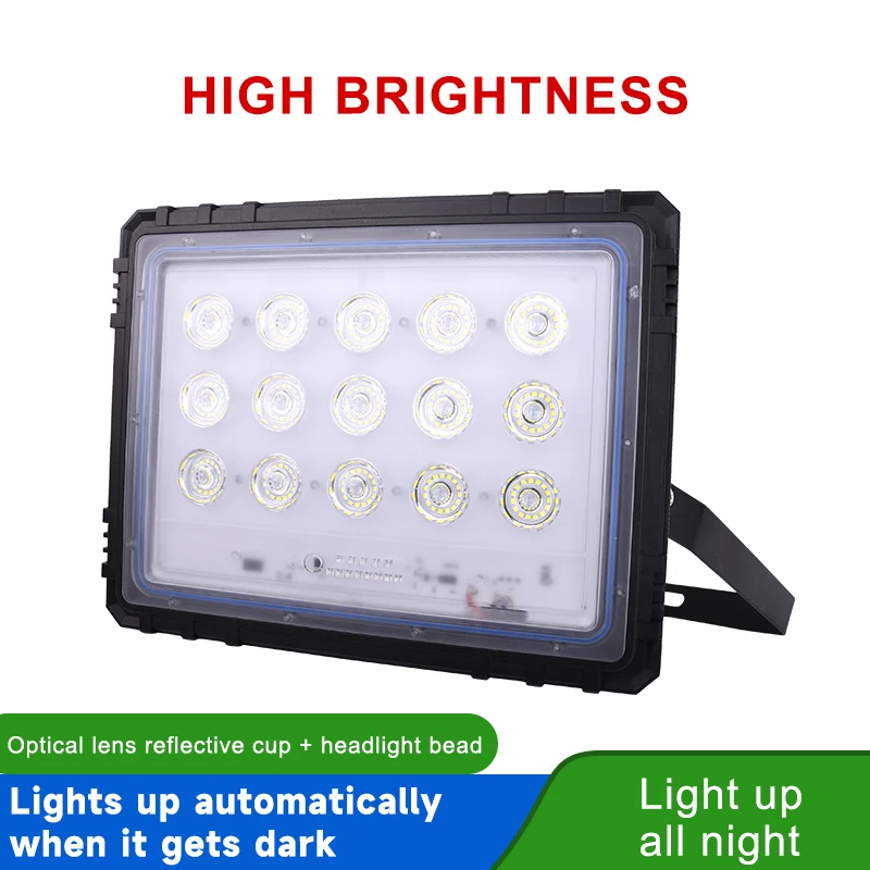 Floodlight Solar Motion Lights Outdoor 100W 200W 300W Ip65 Waterproof Led Solar Flood Lights For Road Farm Garden