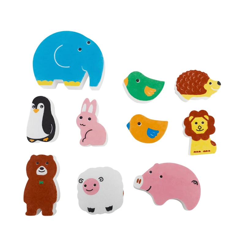 Small Animal Shaped Magic Melamine Sponge With Non woven Fabric