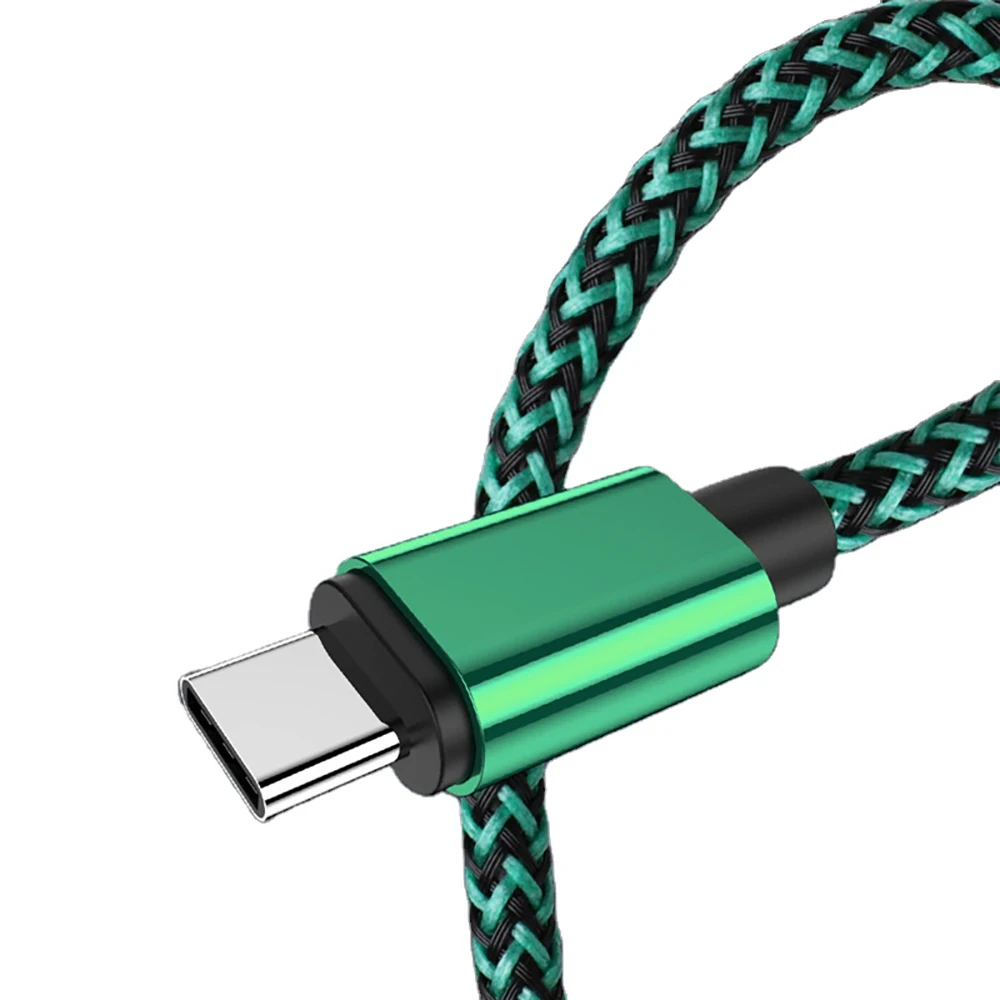 Пользовательский нейлоновый плетеный кабель 100 Вт USB 3 1 Gen2 Type C