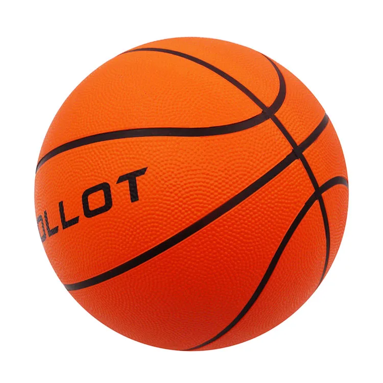 Wholesale Size 7 Outdoor Orange Color Basketball Ball Custom Promotional Rubber Basketball