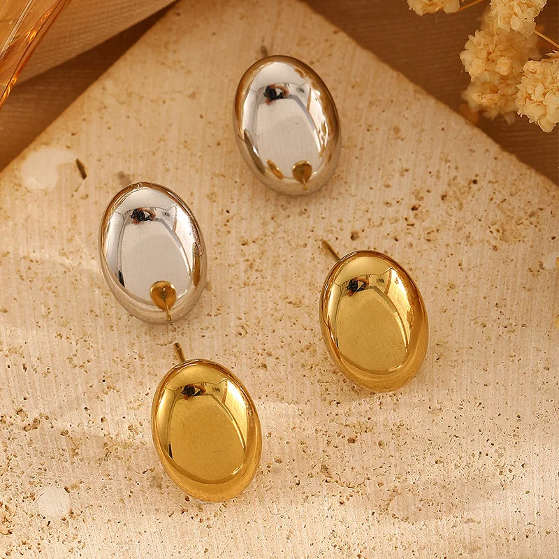 discount yiwu wholesale cheap latest stainless steel earring waterproof trendy gold earring