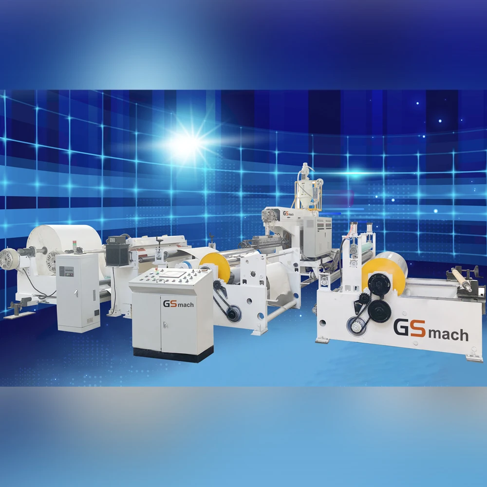 plastic extrusion coated on paper pp pe laminating on paper / fabric / textile cloth