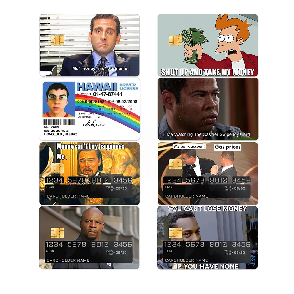 Covering and Personalizing Credit Debit  Card Decor Stickers Skin Gifts Sticker for Transportation Key Card