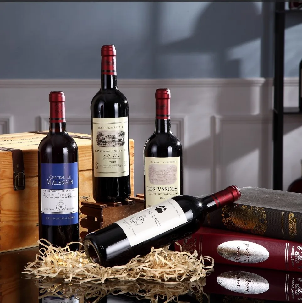 Good selling 200ml 375ml 500ml 750ml 1000ml transparent round empty flint glass liquor wine Whisky Vodka tequila bottle