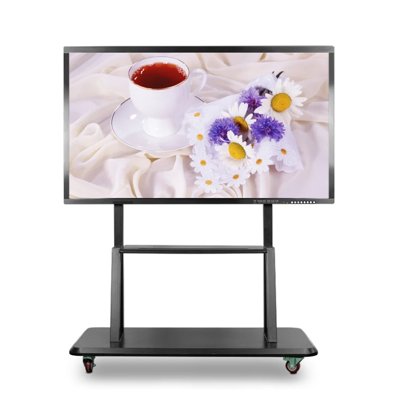Factory Direct 65 Inch Black Shell Finger Touch Screen Smart Board For Classroom