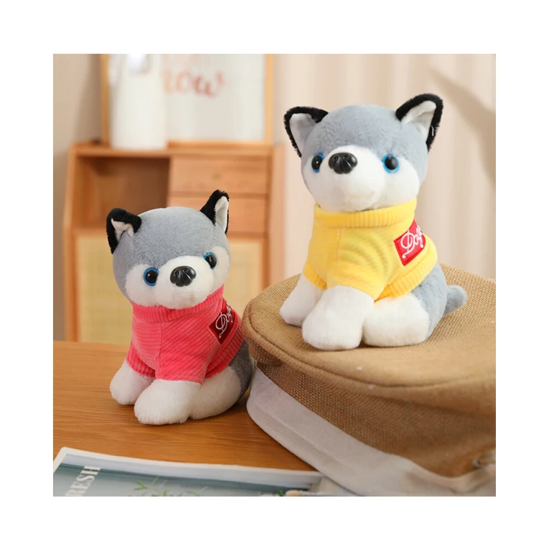 High Quality Super Soft Husky Dog Stuffed Animals Plush Toys For Kids Plushie Gifts