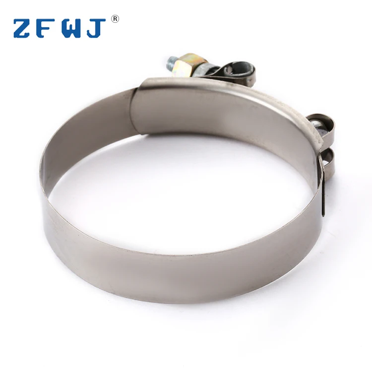 72-80mm high strength T bolt band hose clamp