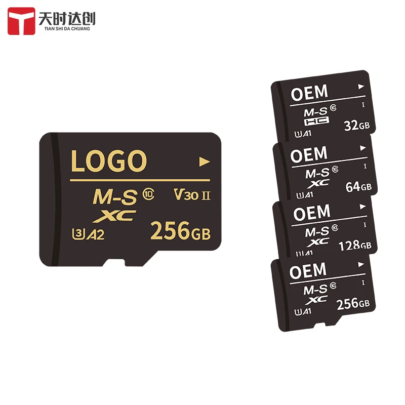 Hot sale Factory Custom Logo OEM Class 10 Micro 8GB 16GB 32GB 64GB SD Card High Capacity Memory Card for Mobile Phone