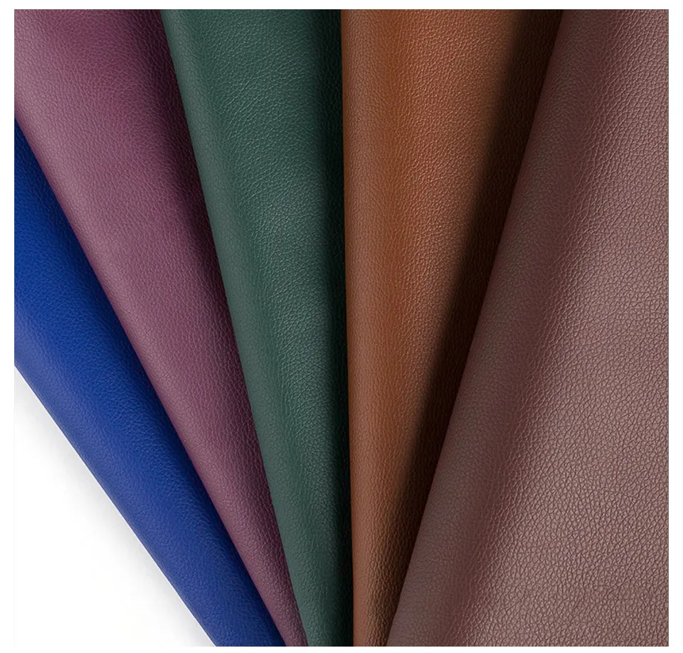 Заводская цена водонепроницаемые рулоны из искусственной кожи ПВХ синтетическая рельефная цветная кожаная ткань для мебели дивана