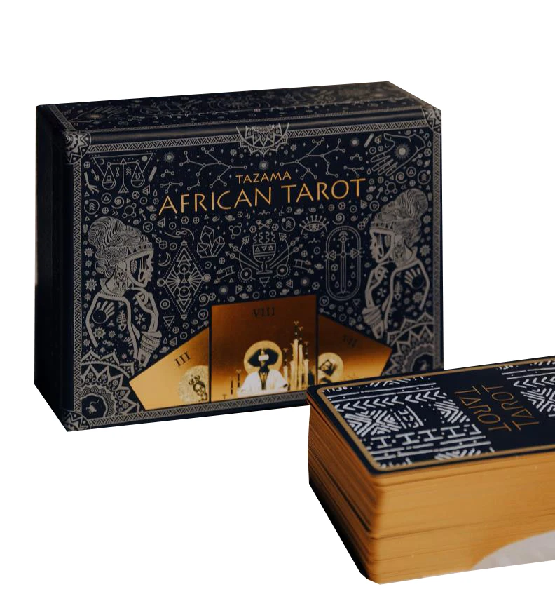 Custom Silver Gold Gilt Edges Water Proof Oracle Tarot Cards with Guild Book