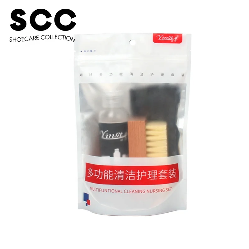 Factory Wholesale High Quality 3 In 1 Custom Sneaker Care Suede Shoe Cleaning Set Shoe Cleaning Kit