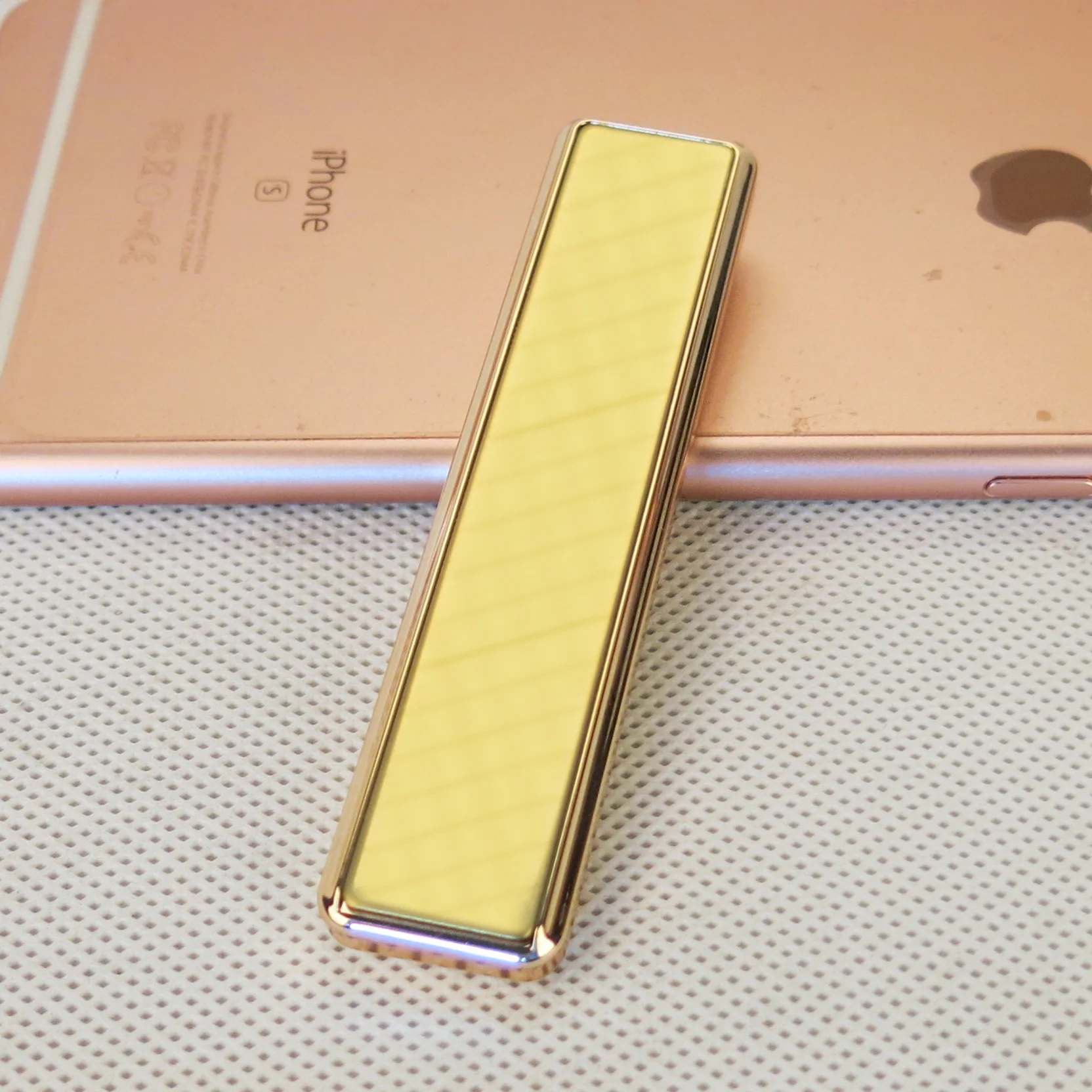 Ультратонкая Роскошная электрическая зажигалка с зарядкой от USB тонкая беспламенные ветрозащитные зажигалки сенсорным