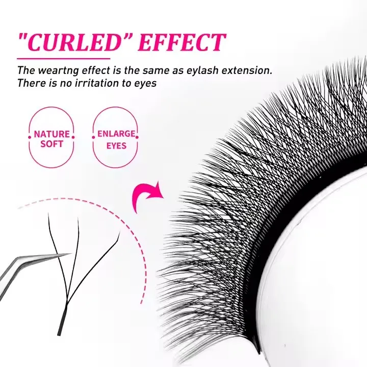 Wholesale Y Shaped Lash Extensions Private Label Professional Yy Shape Eyelash Individual Lash Extension w Eyelash 5d