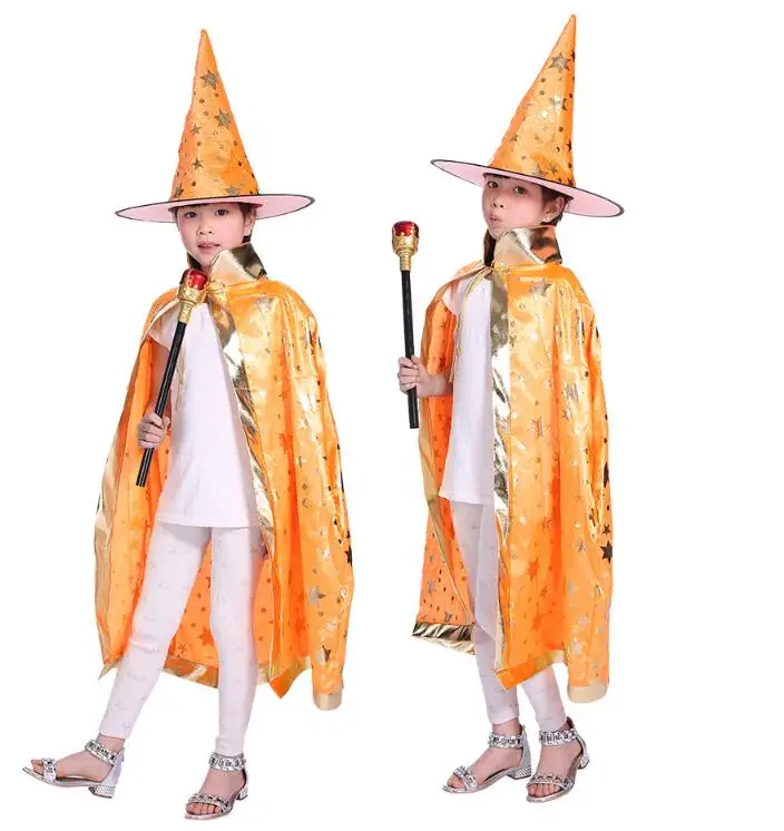 Женский и детский костюм Хэллоуин, плащ ведьмы, волшебник, взрослый костюм на Хэллоуин, Детский костюм для Хэллоуина, украшение для вечеринки