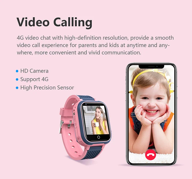 Russian Spanish English German 4g Kids Gps Smart Watch Lt21 Video Call Gps Sos Games Kids Smartwatch Camera for Boys and Girls