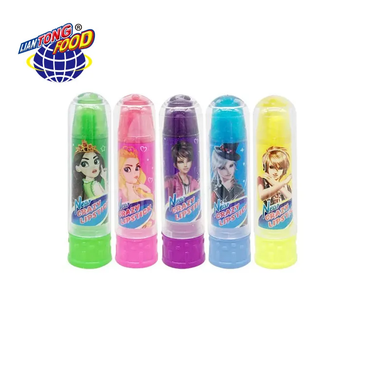 Wholesale Fruity Crazy Lipstick Liquid Candy Toy Candy With Jam