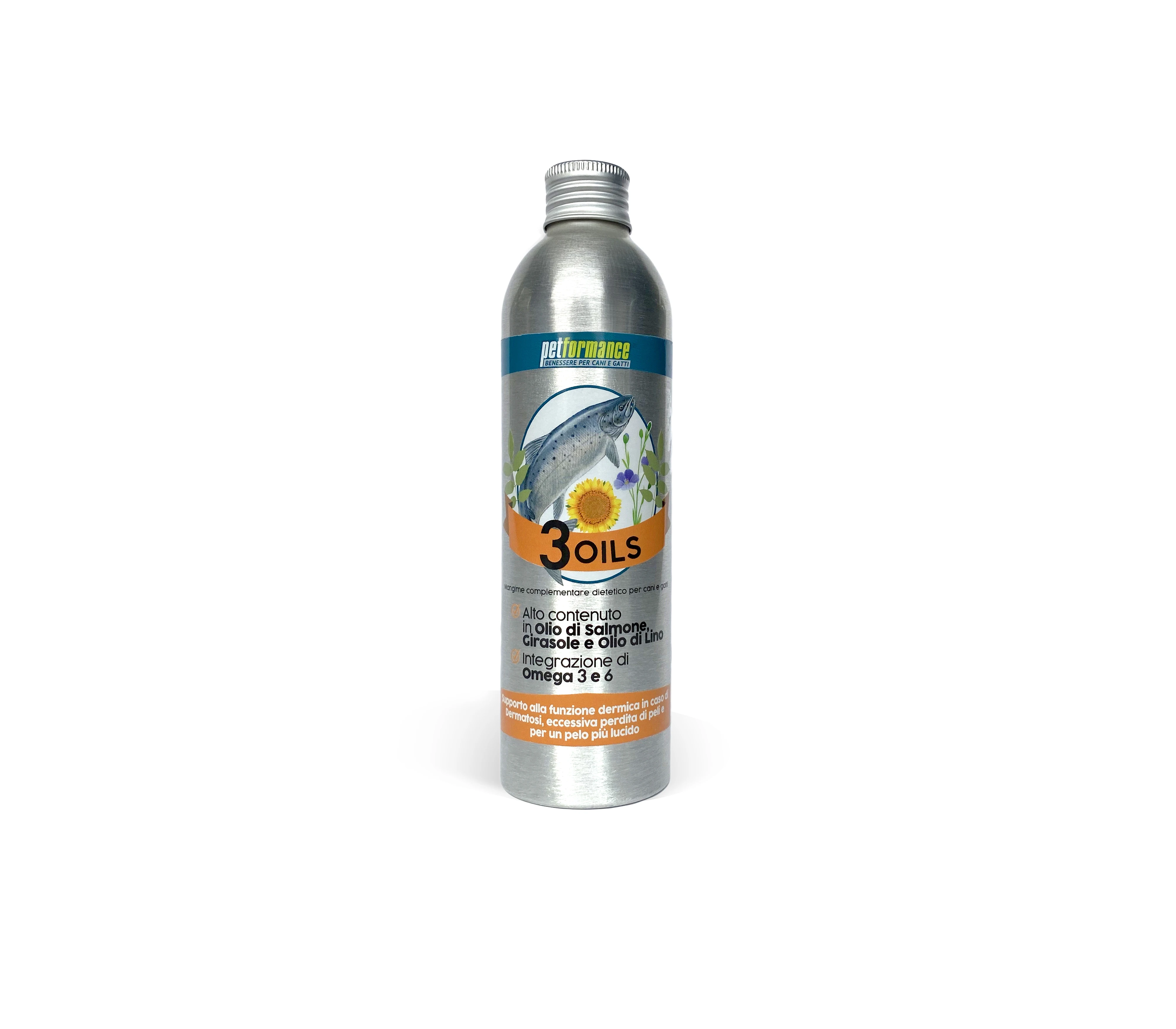 Best Quality Italian Brand Rich In Nutrition 3Oils For Dogs And Cats Oil Salmon For Export