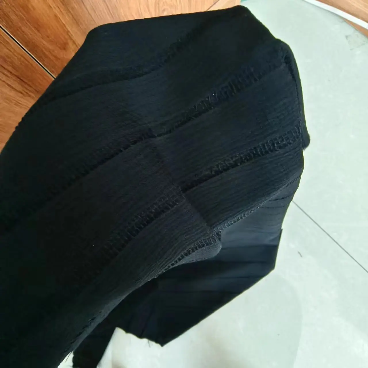 manufacturer of formal black wool peach abaya fabric crepe nida fabric for abaya in china with high quality