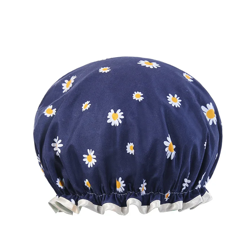 Hot Selling Design Shower Caps Bathing Custom Waterproof Reusable Adjustable Shower Caps