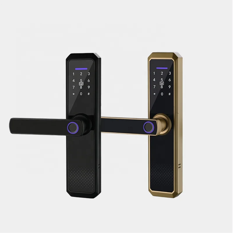  Умный дверной смарт-замок TUYA с Wi-Fi и TTlock со сканером отпечатков пальцев подходит для дома отеля квартиры