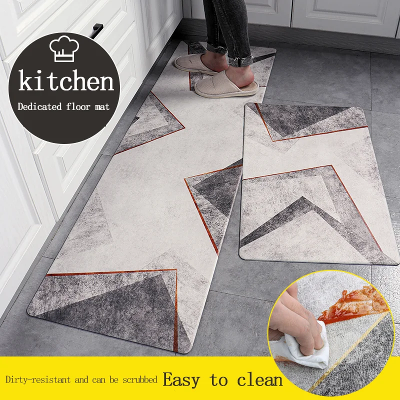 
China Non Slip Rectangle Customized Comfort Modern Decorative Cutting Anti Fatigue Drying Foot Chef PVC Kitchen Table Floor Mat 