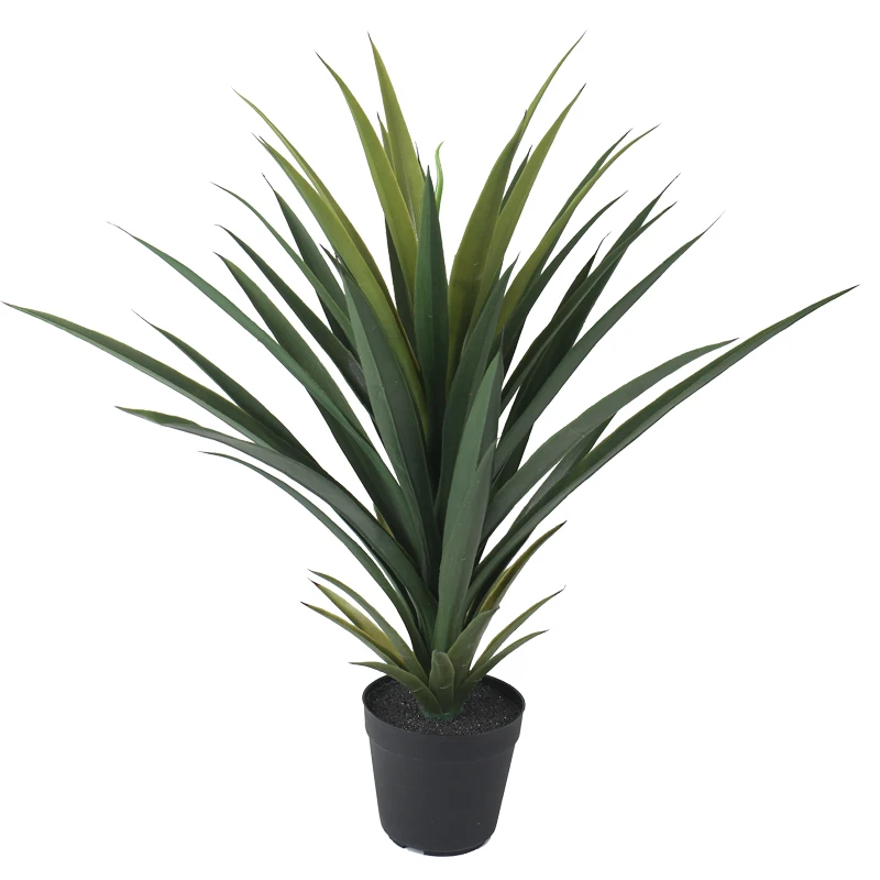 Hot sale plastic Sisal plant for indoor decorative tropical plastic hemp tree artificial agave bonsai