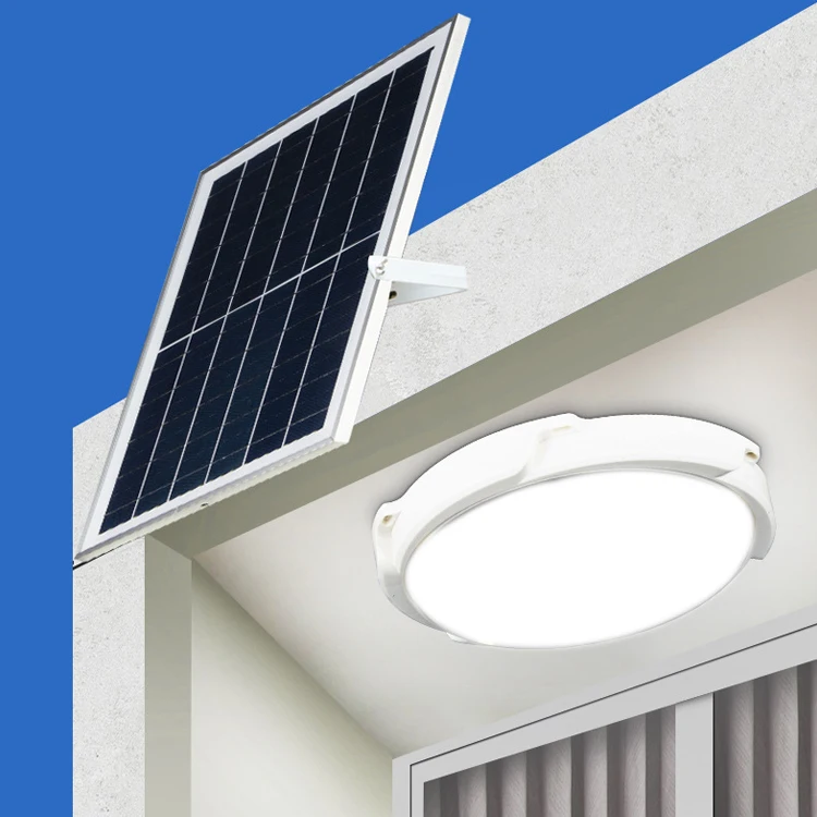 HUAPAI High Efficiency Home Indoor Solar Power Battery Spot Lamp 40w 60w 100w 200w 300w Solar Ceiling Light