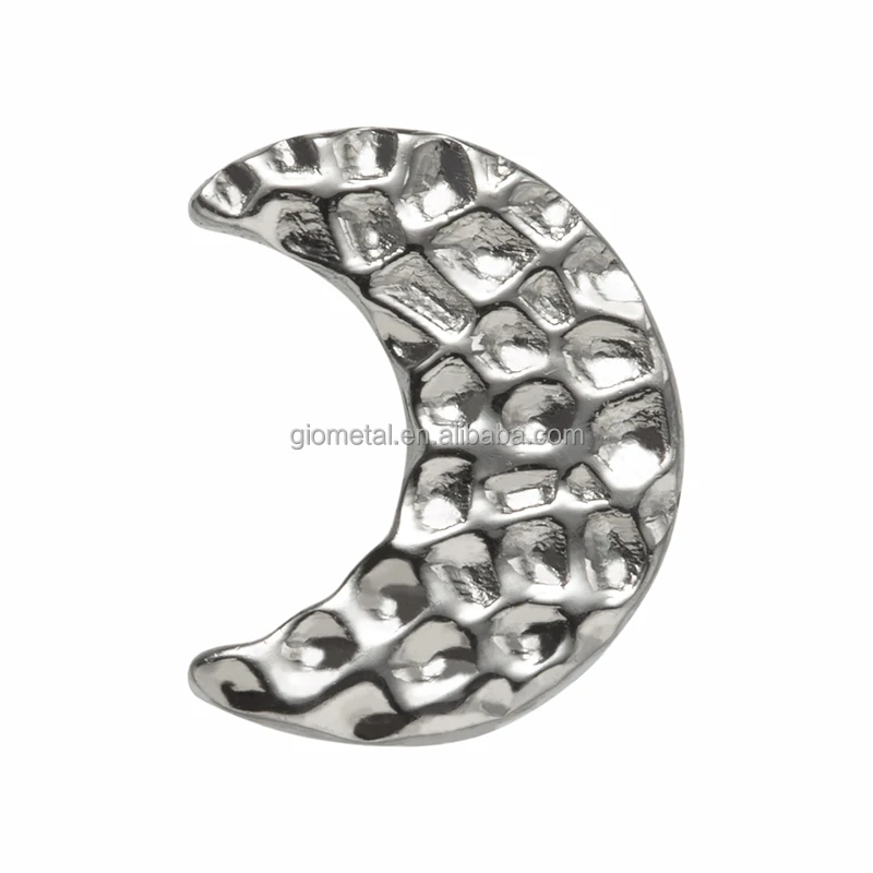 Giometal ASTM F136 Titanium Threadless and Hinged Rings Hammered Cluster End Daith Helix Piercing Earrings Nose Body Jewelry