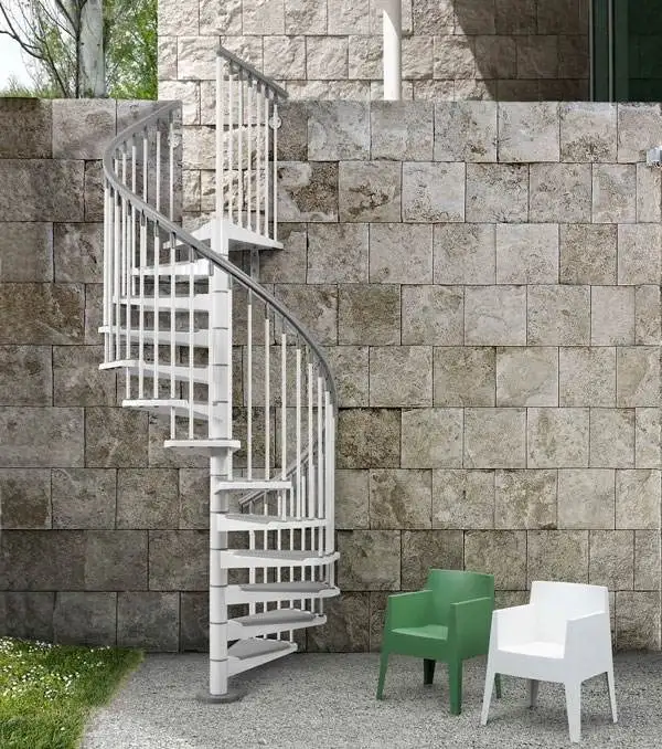 Foshan Factory Prefabricated Outdoor Spiral Staircase for Sale Exterior Metal Round Staircase for Deck