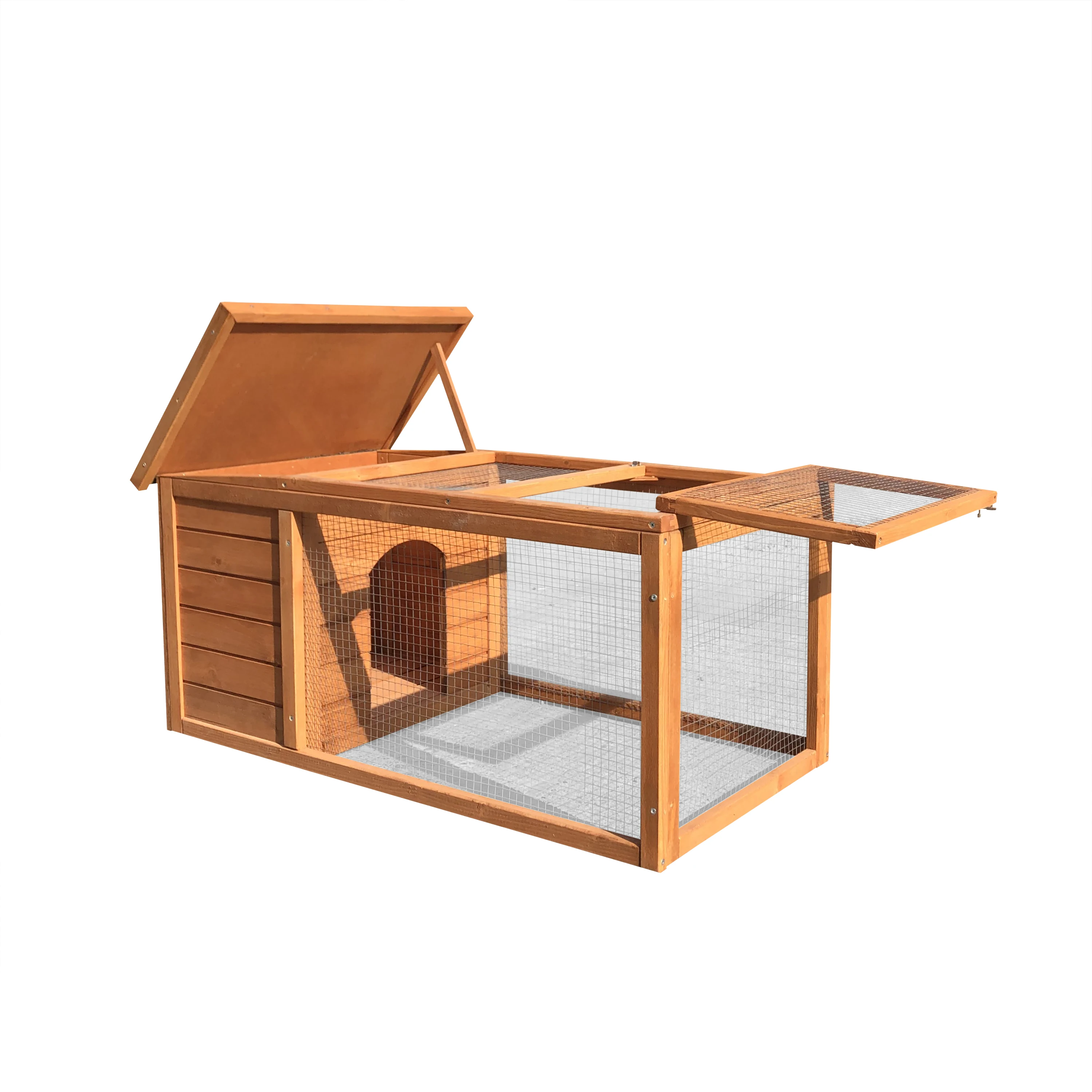 Wholesale Holz Hasenstall Backyard Rabbit House Cages for Rabbits