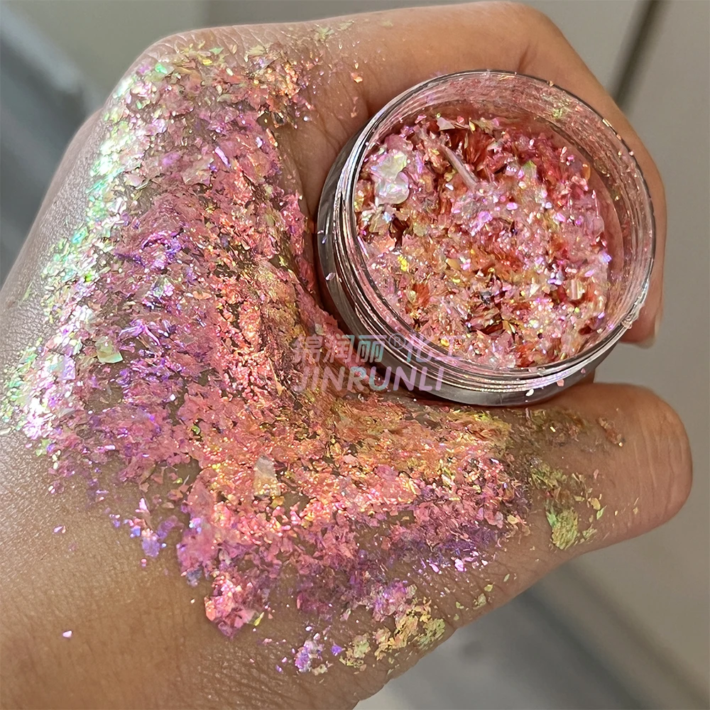 JINRUNLI Multichrome chameleon flakes pigment eyeshadow for makeup