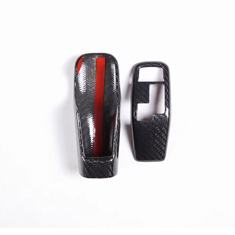 Real Carbon Fiber Interior Accessories Center Console Gear Shift Head Panel Trim Cover Fit for Toyota GR Supra A90 2019-2022