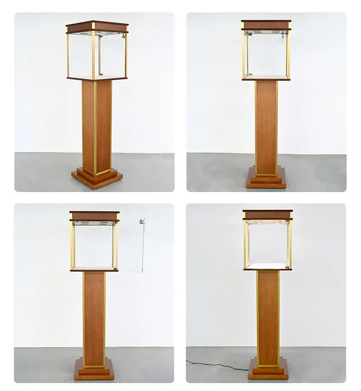 Fashion Modern Museum Cultural Relics Exhibition Luxury Display Sample Cabinet