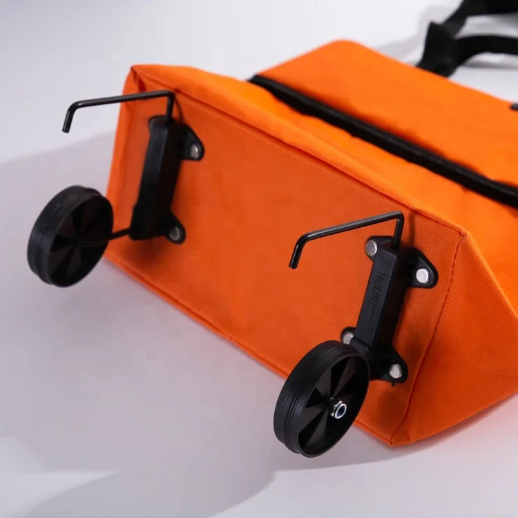 Lightweight Carts Reusable Grocery Foldable Collapsible Shopping Trolley  Supermarket Cart Bags Folding Shopping Bag with Wheels