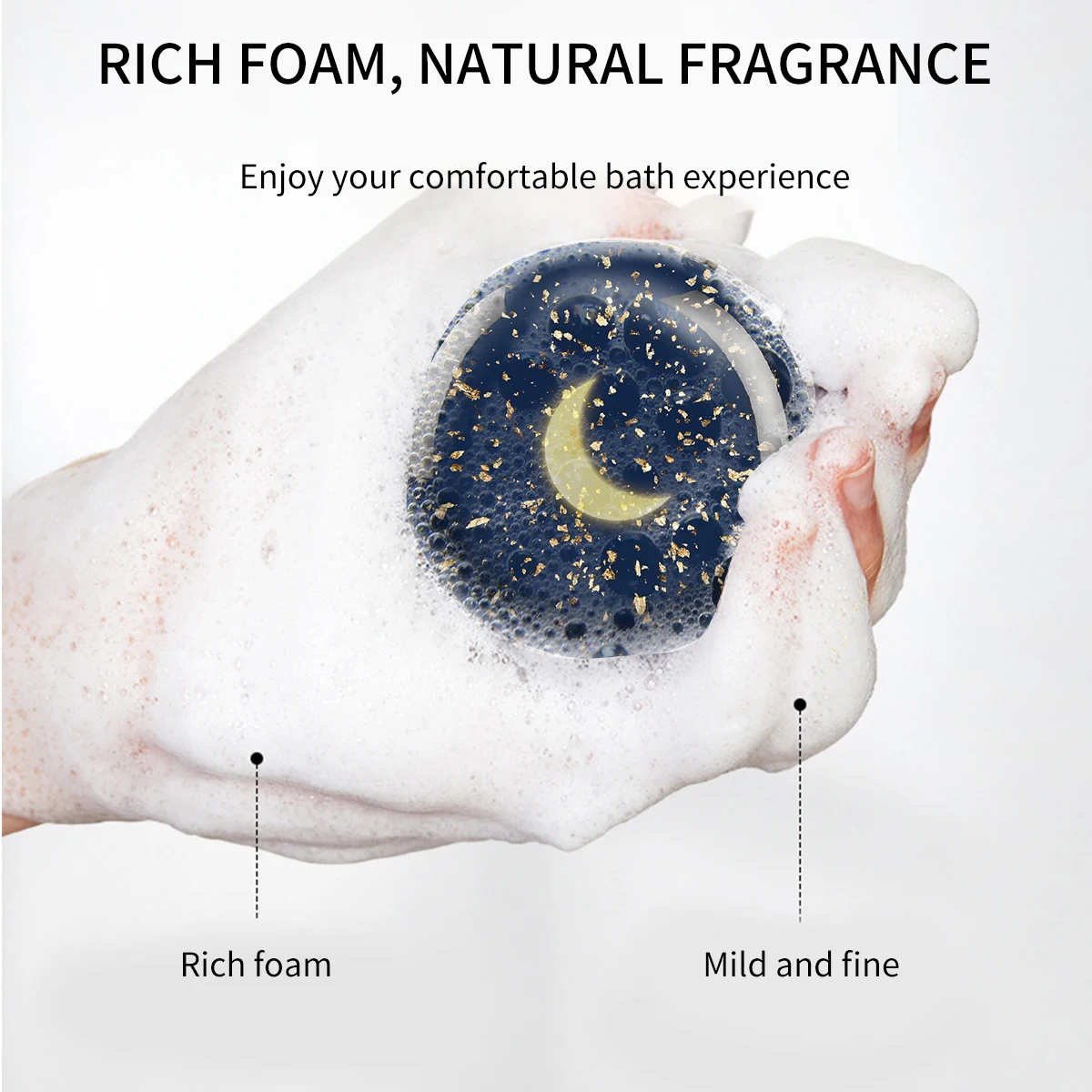 Amino Acid 24K Gold gold leaf Soap gold Foil Soap Activated Charcoal Whitening Beauty Soap