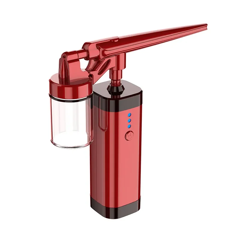 Airbrush Kit Air Brush Paint Spray Gun for Nail Art Tattoo Cake Hair Salon Beauty Tool Mini Air Compressor Kit