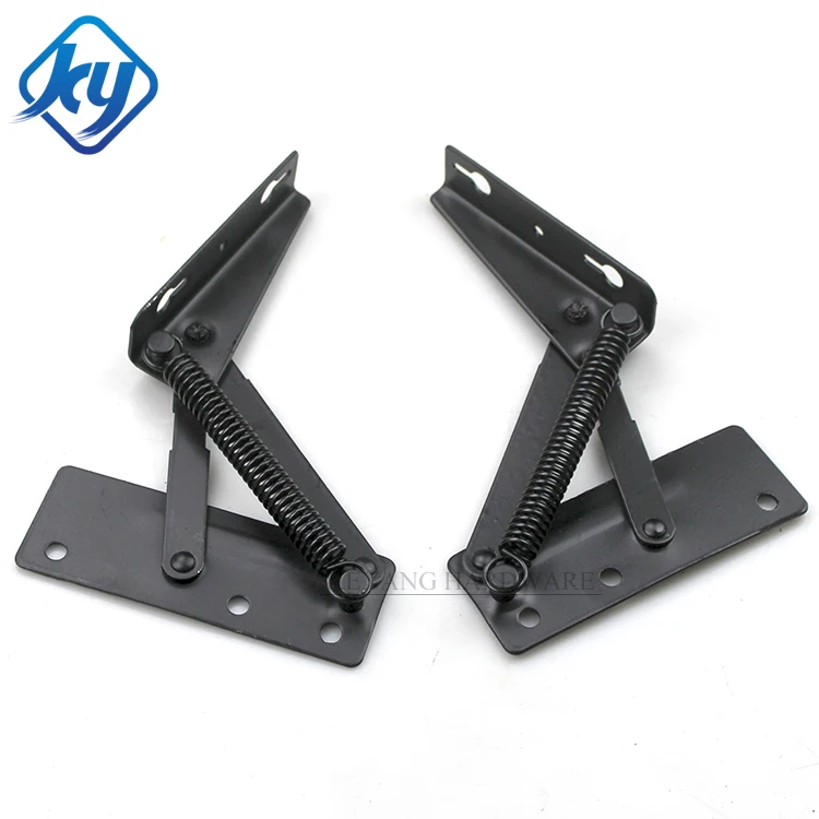 Iron Furniture Hinges Part Sofa Bed Storage Ottoman Hinge With Spring