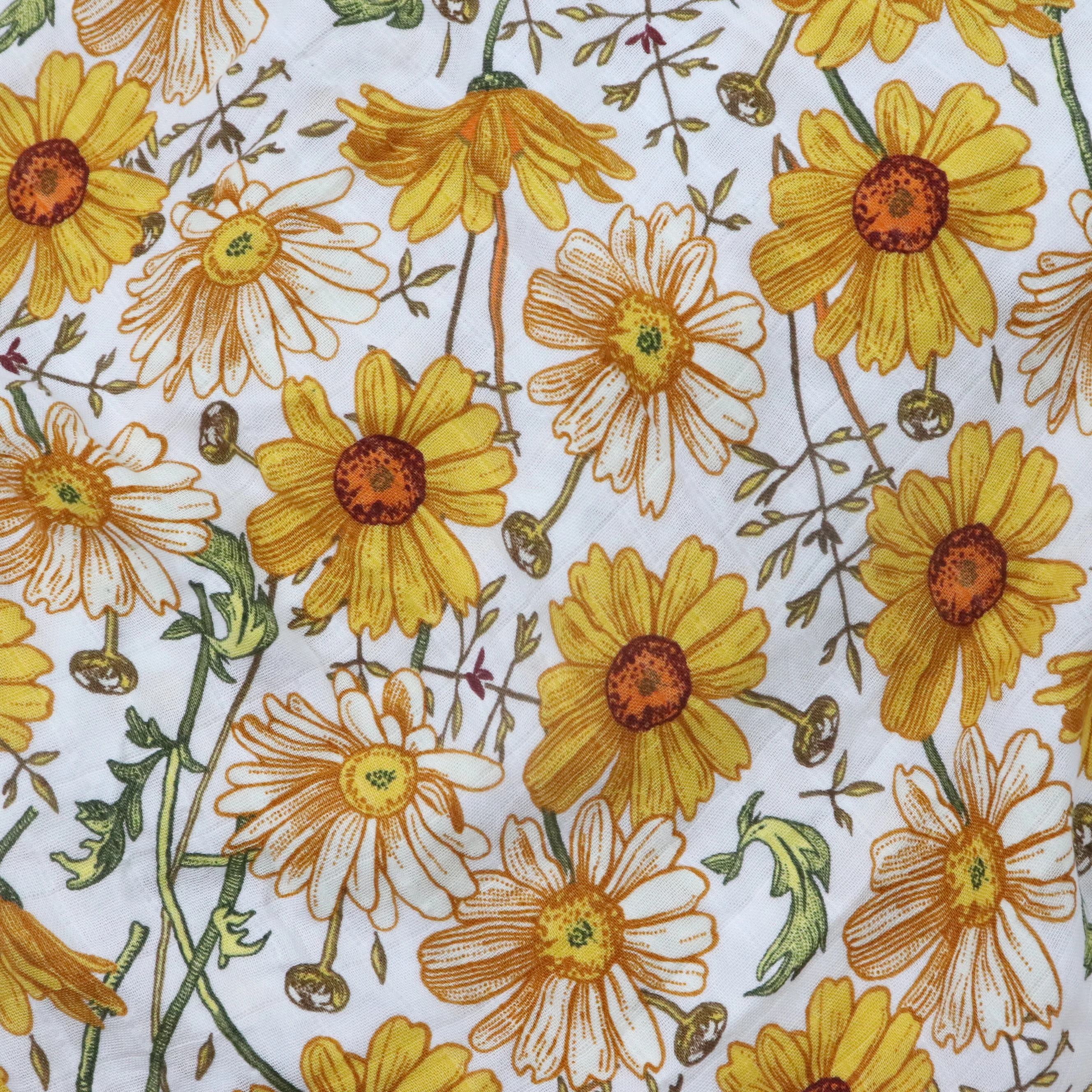 Bamboo Cotton Soft Muslin Wraps Printing Baby Muslin Swaddle Wrap Blanket