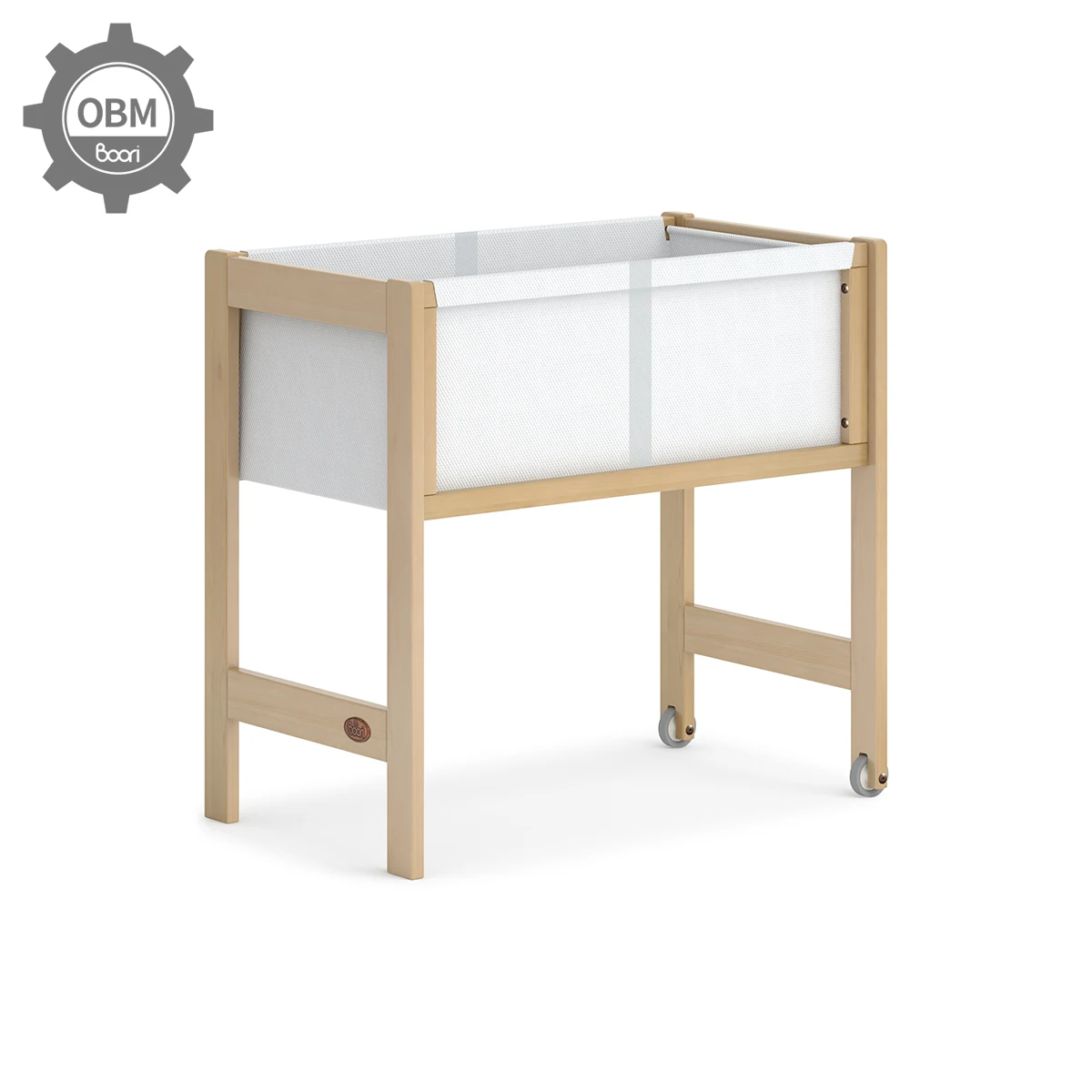 bassinet multifunction OBM manufacturer pine wood brown baby changing station changing table wooden baby furniture