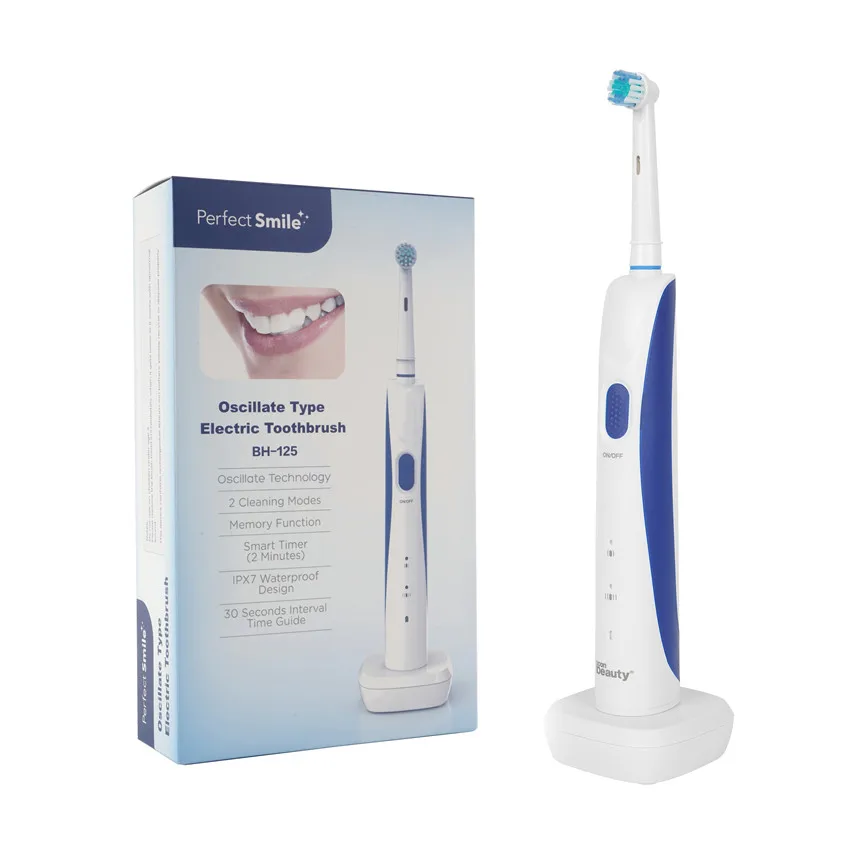 Iconbeauty OEM Auto Electronic Nylon Adult Toothbrush Oscillation Battery Electric ToothBrushes