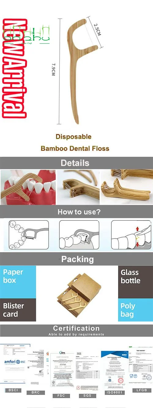 Custom packing accept for dental floss picks