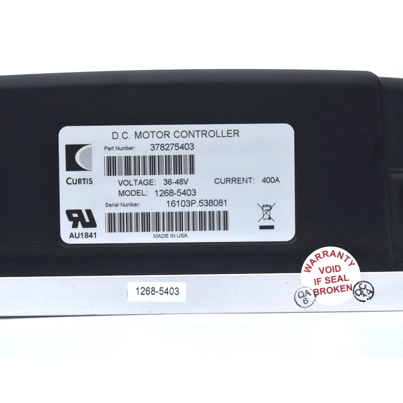 China supply Curtis Golf cart controller 400A 48V model 1268-5403