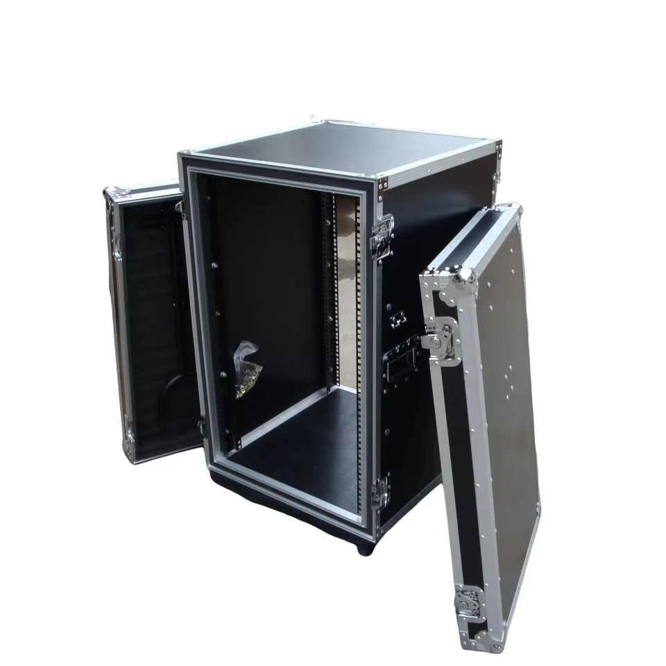 16U музыкальный инструмент Усилитель чехол с алюминиевой рамой и фанерной ударопрочный стеллаж