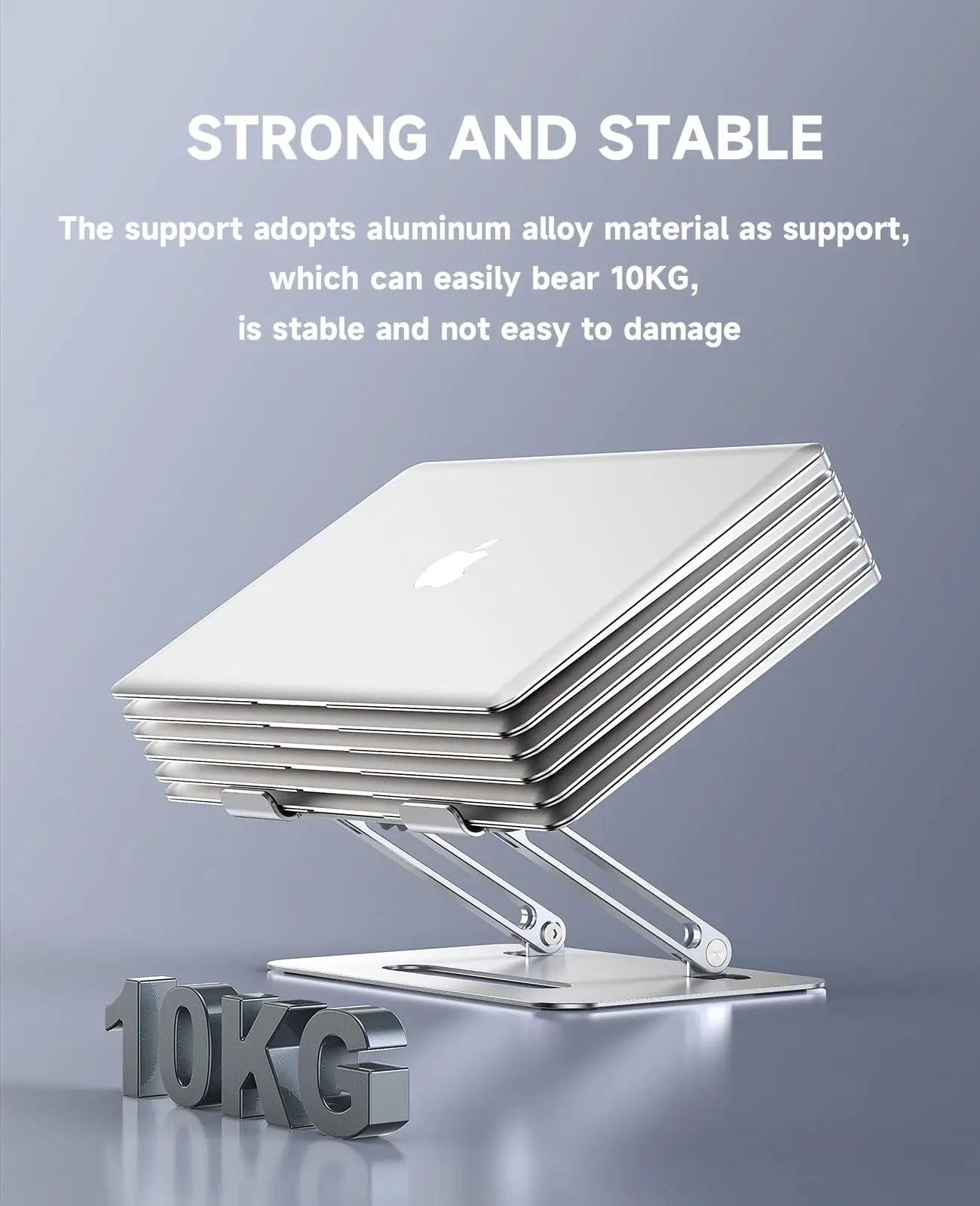 9-15 Inch Foldable Computer Stand Anti-Slip Portable Aluminum Laptop Holder With Cooling Fan Adjustable Ergonomic Laptop Stand