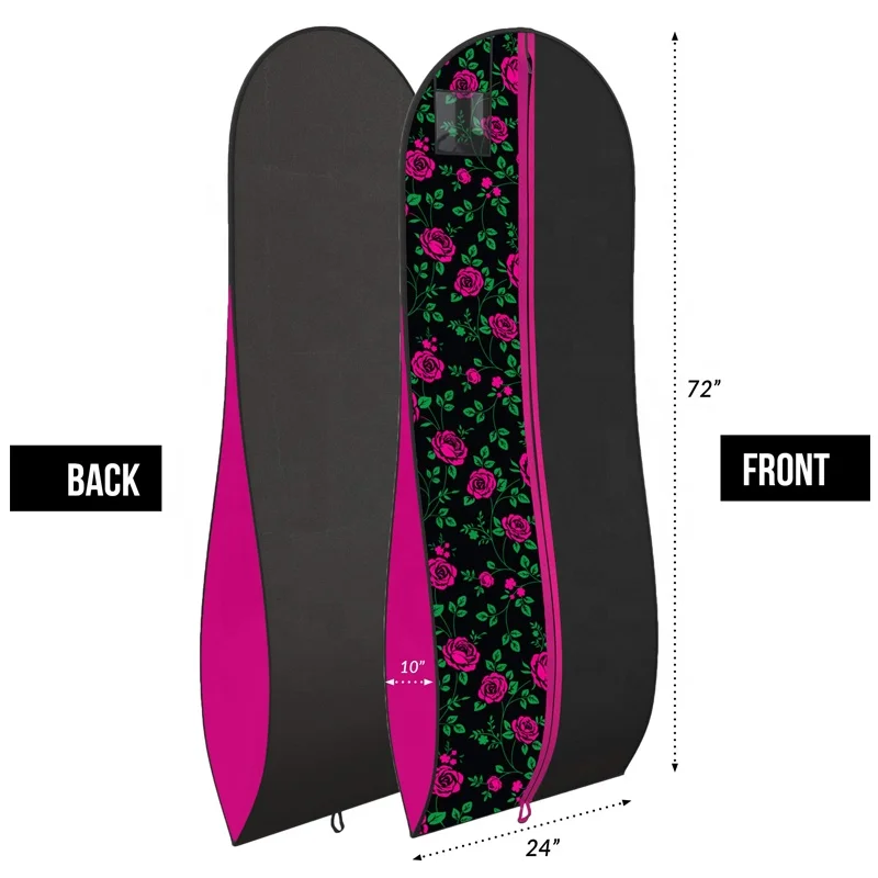 Нетканый 72 дюйма длинный свадебный протектор для платья, сумки для хранения одежды