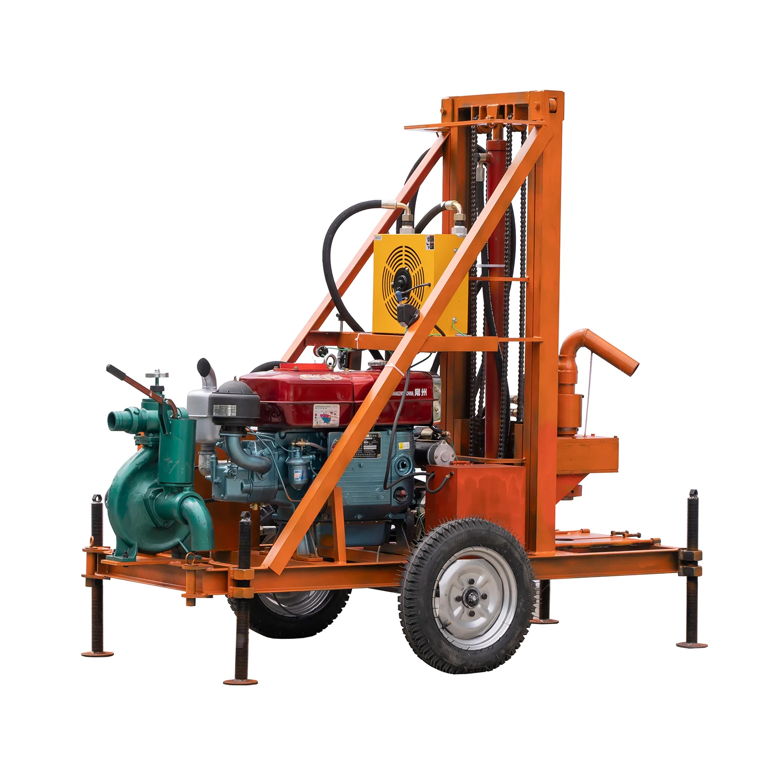 Hot Selling 180 Meter Multifunction Mine Drilling Rig Rotary Borehole Water Well Drilling Rig Machine